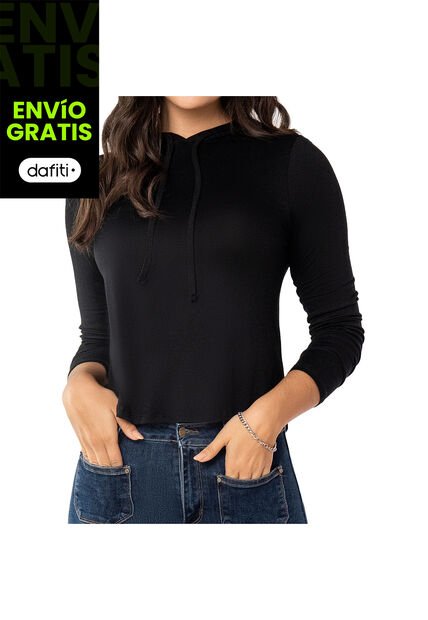 Buzo Melina Negro Para Mujer Croydon