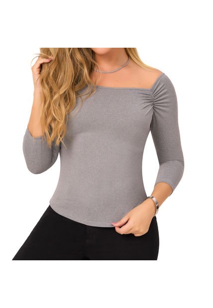 Blusa Catie Gris Para Mujer Croydon