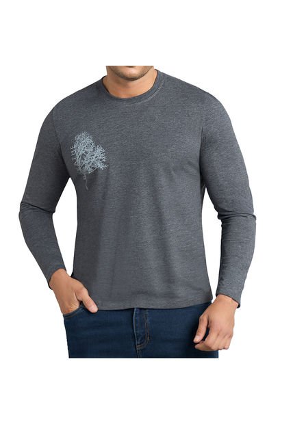 Camibuzo Simon Estampado Gris Para Hombre Croydon