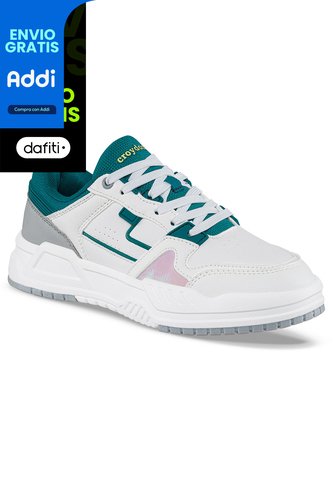 Tenis Urbanos Torx Blanco-Verde Para Mujer Croydon Croydon