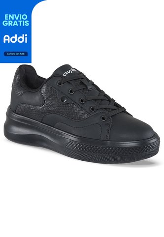 Tenis Urbanos Syntho Negro Para Mujer Croydon Croydon