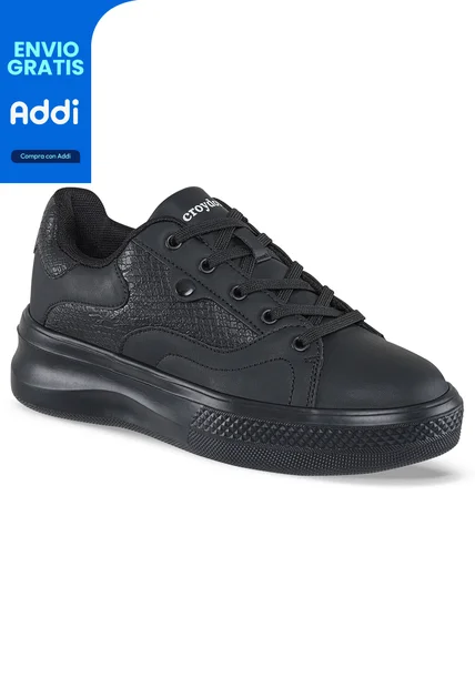 Tenis Urbanos Syntho Negro Para Mujer Croydon
