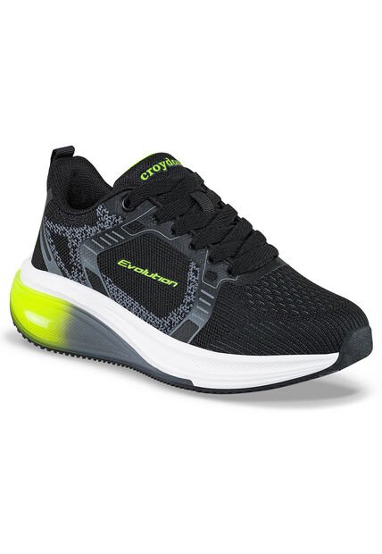 Tenis Running Yalton Negro-Verde Para Niño Croydon
