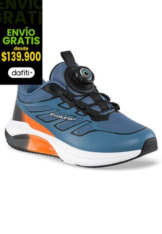 Tenis Running Furam Azul Croydon Para Niño Croydon
