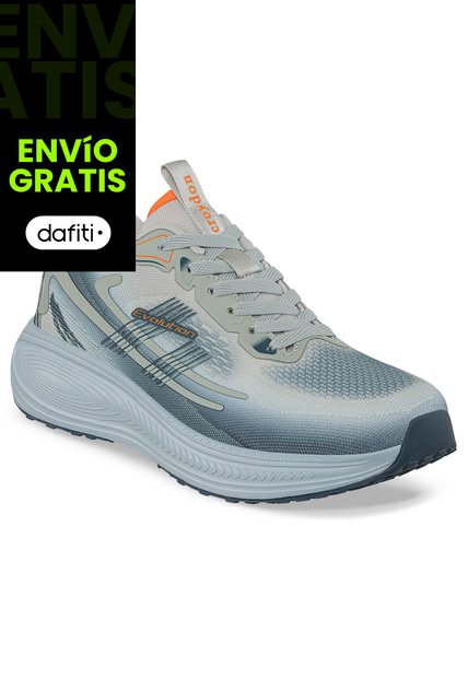 Tenis Running Tegal Gris Claro Croydon Para Hombre