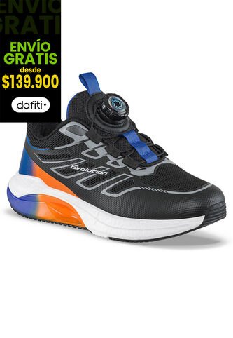 Tenis Running Furam Negro-M.Color Croydon Para Niño Croydon
