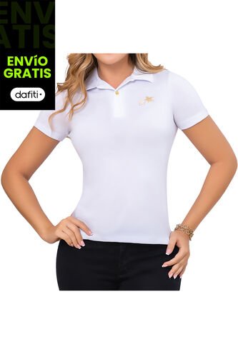 Blusa Polo Andrea Blanco Para Mujer Croydon Croydon