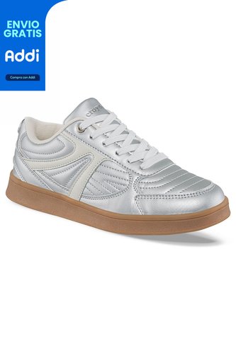 Tenis Urbanos Glyxar Plata Para Mujer Croydon Croydon