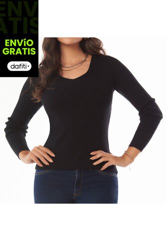 Buzo Valeria Negro Para Mujer Croydon Croydon