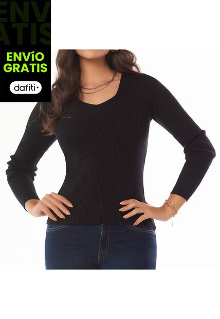 Buzo Valeria Negro Para Mujer Croydon