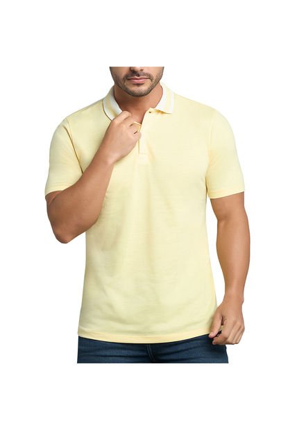 Camiseta Polo Pedro Amarillo Para Hombre Croydon