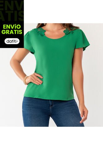 Blusa Aura Verde Para Mujer Croydon Croydon