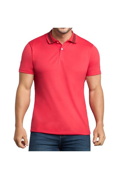 Camiseta Polo Pedro Rojo Para Hombre Croydon