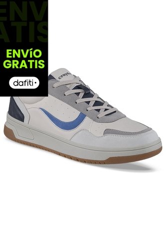 Tenis Urbanos Vonog Gris-Azul Croydon Para Hombre Croydon