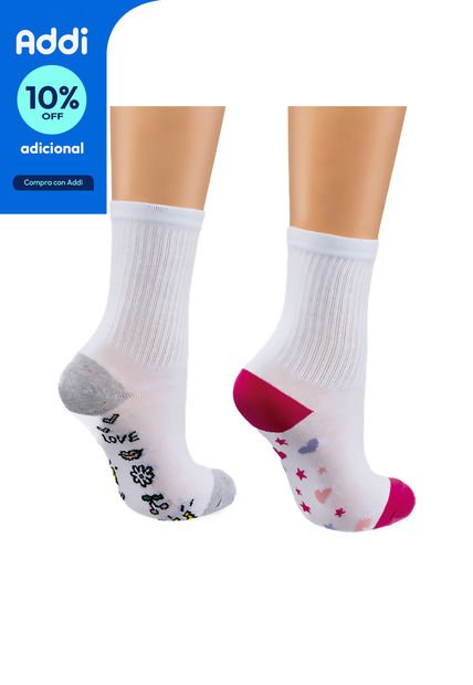 Medias Corazoncitos M.Color Para Mujer Croydon