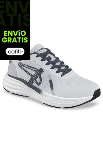 Tenis Running Rezon Blanco-Gris Croydon Para Hombre Croydon