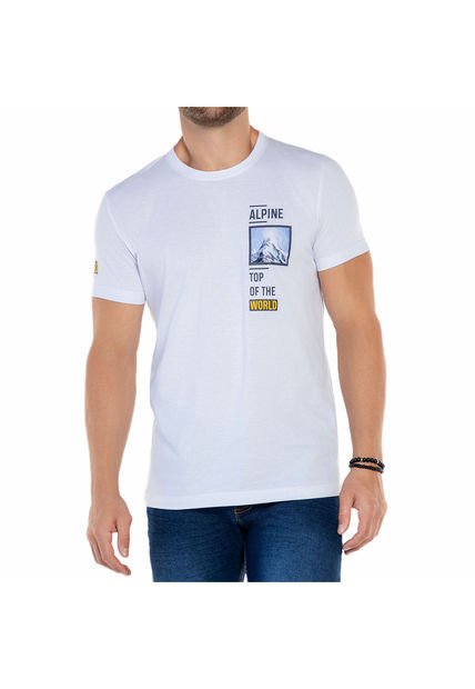 Camiseta Ricardo Blanco Para Hombre Croydon