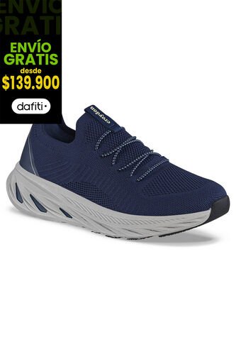 Tenis Para Caminar Sefican Azul Osc Croydon Para Hombre Croydon