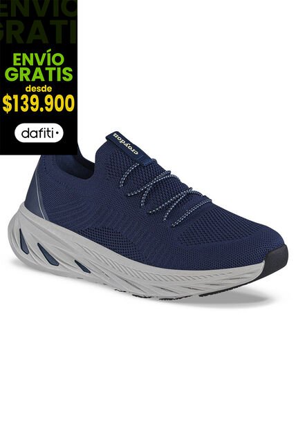 Tenis Para Caminar Sefican Azul Osc Croydon Para Hombre