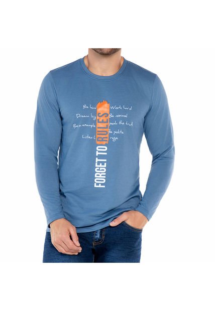 Camibuzo Alberto Azul Claro Para Hombre Croydon