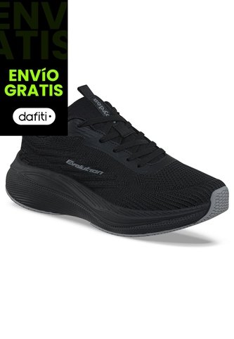 Tenis Running Yebar Negro-Negro Croydon Para Hombre Croydon