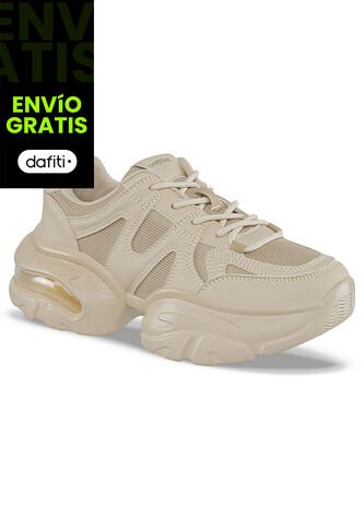 Tenis Urbanos Rini Beige Croydon Para Mujer Croydon