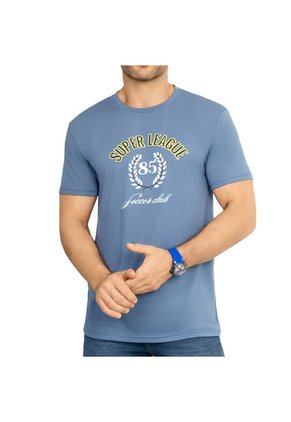 Camiseta Jorge Azul Para Hombre Croydon