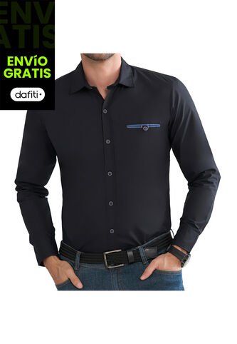 Camisa Angel Negro Para Hombre Croydon Croydon