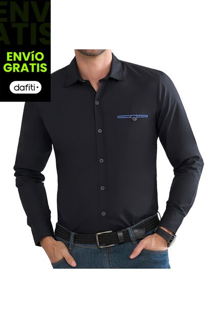 Camisa Angel Negro Para Hombre Croydon