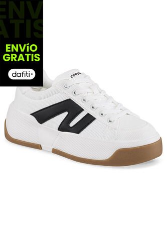 Tenis Quitil Blanco-Negro Croydon Para Mujer Croydon
