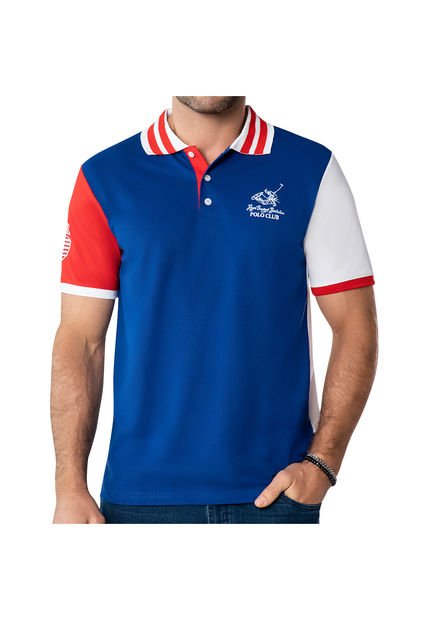 Camiseta Polo Frank Azul Para Hombre Croydon
