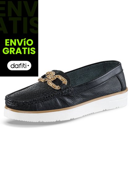 Mocasines Yuridia Negro Croydon Para Mujer