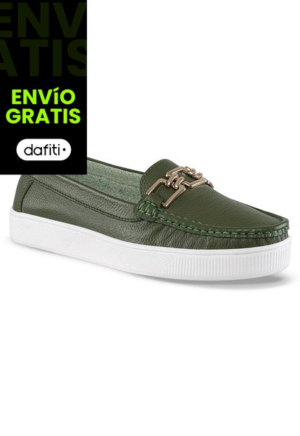 Mocasines Milly Verde Croydon Para Mujer