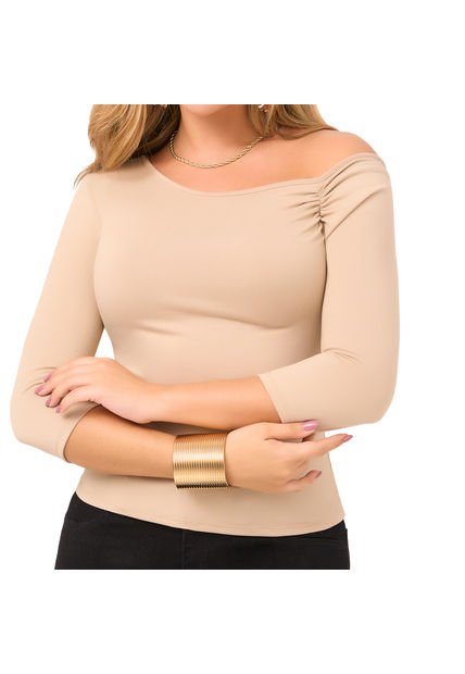 Blusa Catie Beige Para Mujer Croydon