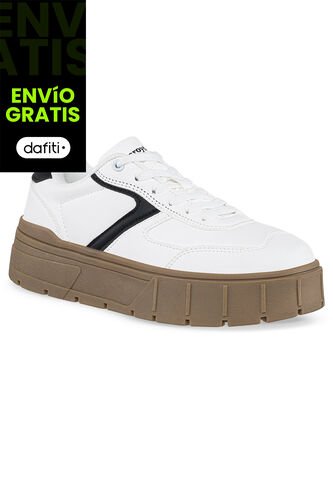 Tenis Quinter Blanco-Negro Croydon Para Mujer Croydon