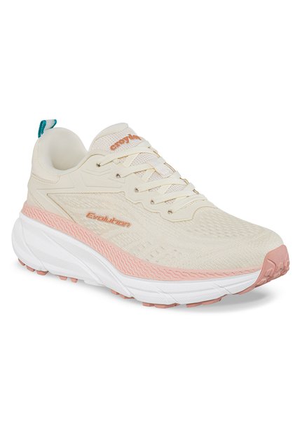 Tenis Trail Running Nvoy Beige Croydon Para Mujer