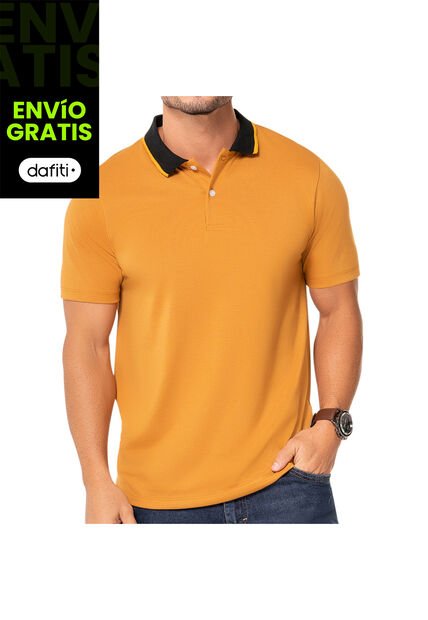 Camiseta Polo Felipe Ocre Para Hombre Croydon