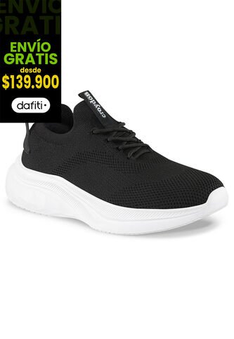 Tenis Para Caminar Sonivo Negro-Blanco Croydon Para Hombre Croydon