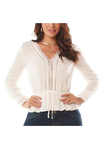 Blusa Norah Marfil Para Mujer Croydon