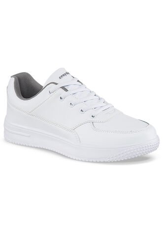 Tenis Colegio Shopir Pro C Blanco-Gris Para Niño Y Niña Croydon Croydon
