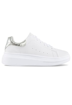 Tenis Siena Blanco-Plata Para Mujer Croydon