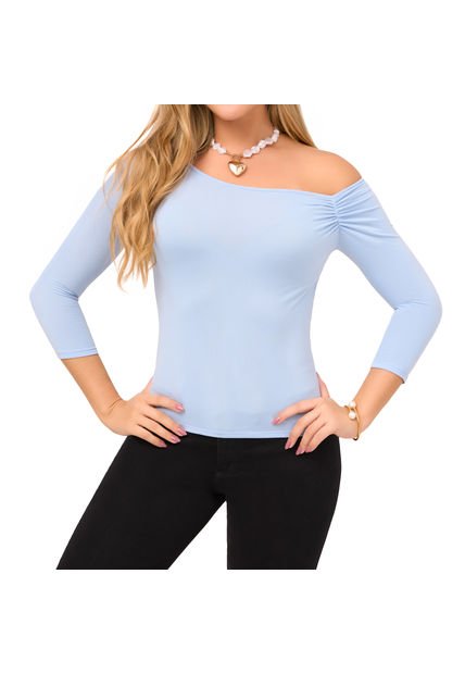 Blusa Catie Azul Claro Para Mujer Croydon