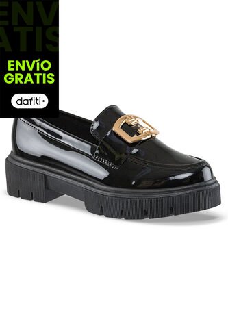 Mocasines Yustin Negro Croydon Para Mujer Croydon