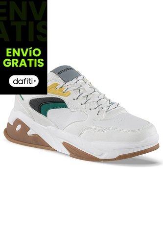 Tenis Urbanos Doter Blanco-Blanco Croydon Para Hombre Croydon