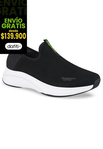 Tenis Para Caminar Temis Negro-Blanco Croydon Para Hombre Croydon