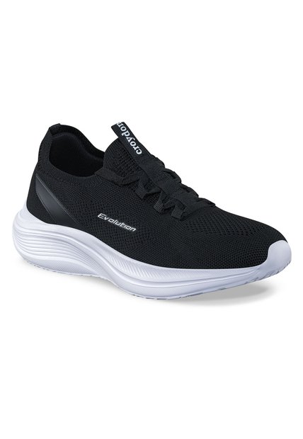 Tenis Para Caminar Vorinux Negro-Blanco Croydon Para Hombre