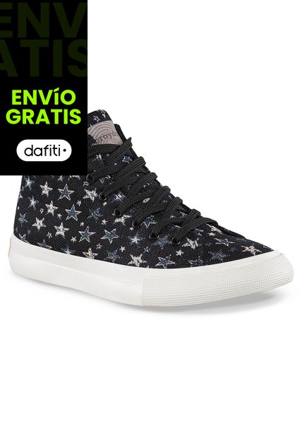 Botines Budur Alto Negro Croydon Para Mujer