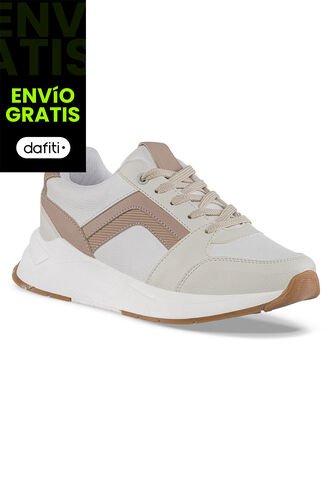 Tenis Urbanos Yannit Beige Croydon Para Mujer Croydon