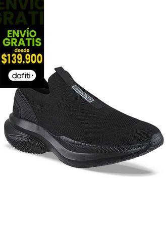 Tenis Para Caminar Zafali Negro-Negro Croydon Para Hombre Croydon