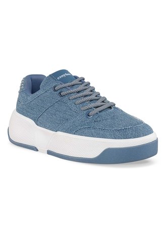 Tenis Casuales Laspo Azul Croydon Para Mujer Croydon